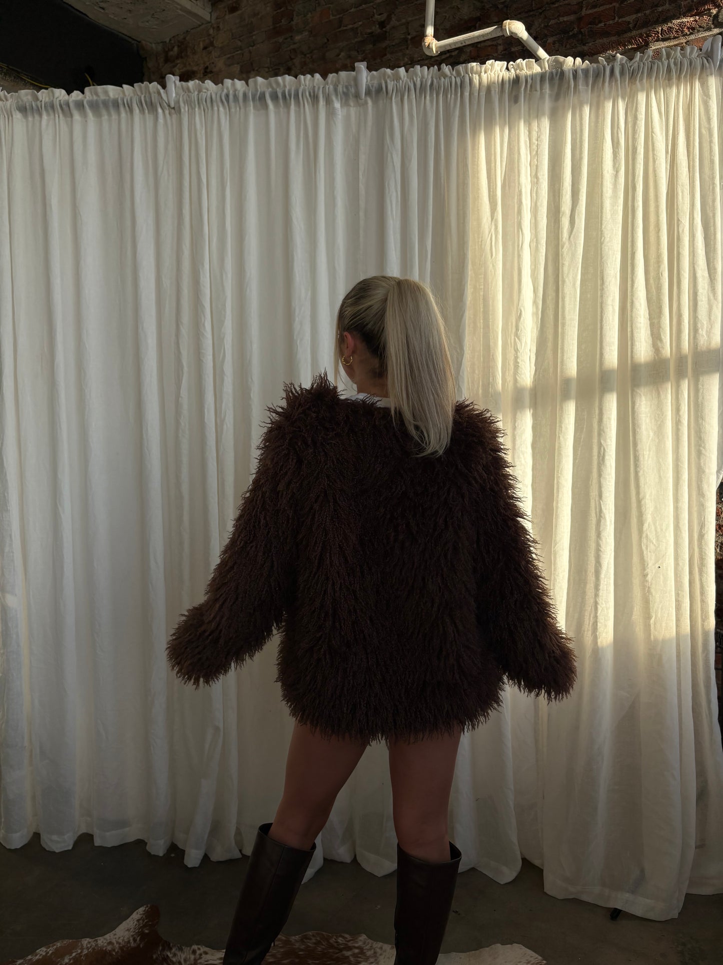 Match My Vibe Shag Coat