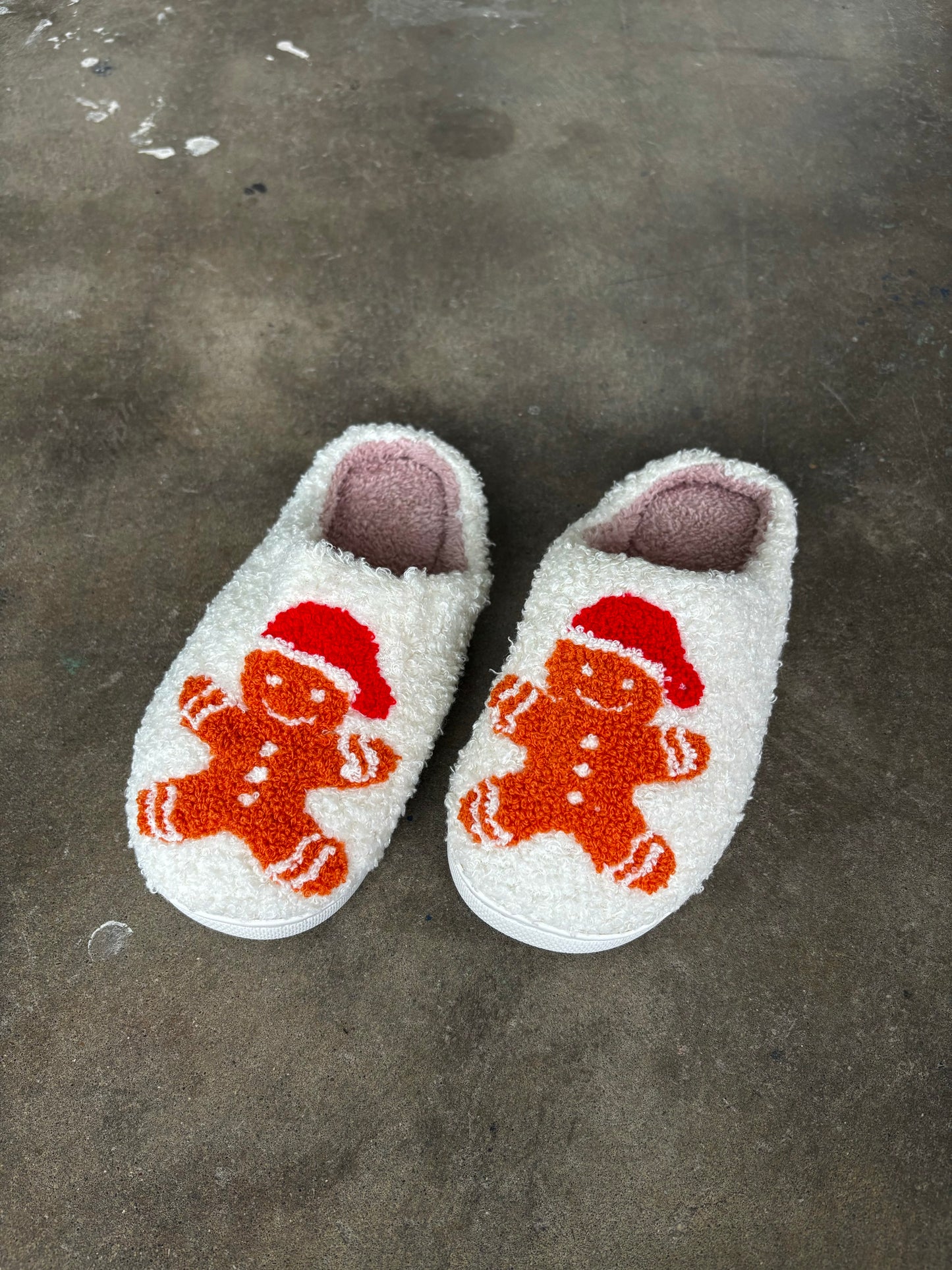 Gingerbread Man Slippers