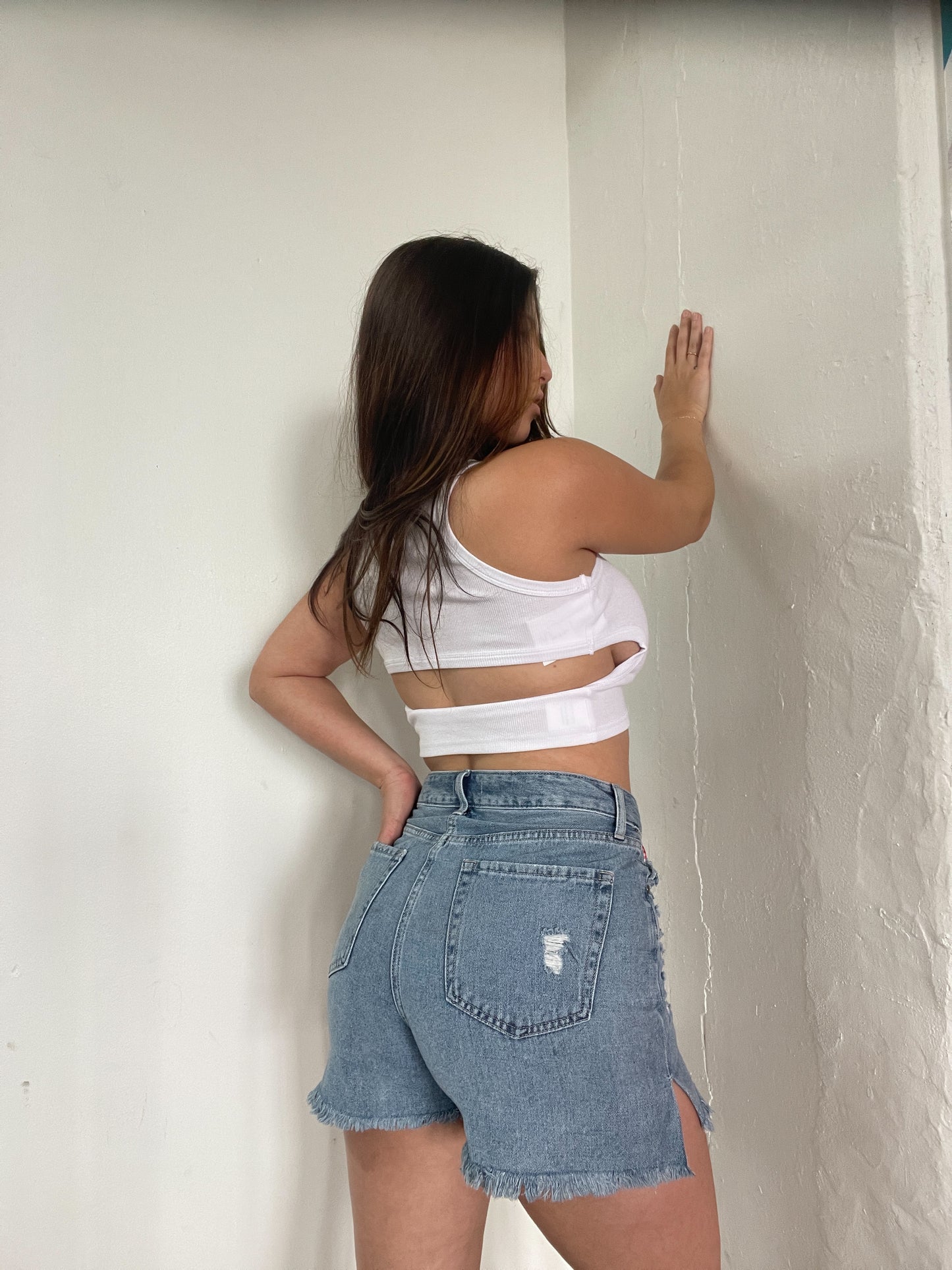 High Waist Denim Shorts