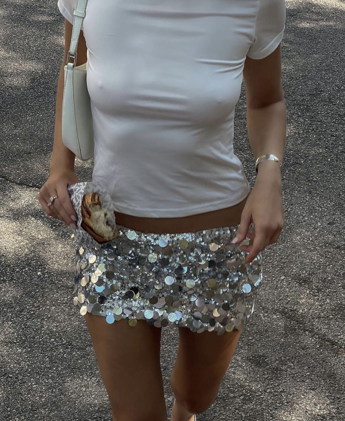 Santorini Sequin Mini Skirt