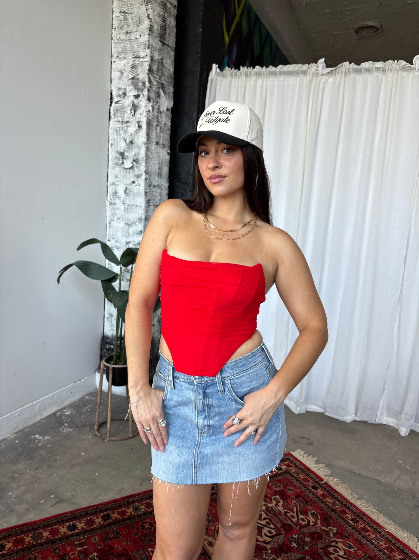 Game Day Mesh Corset
