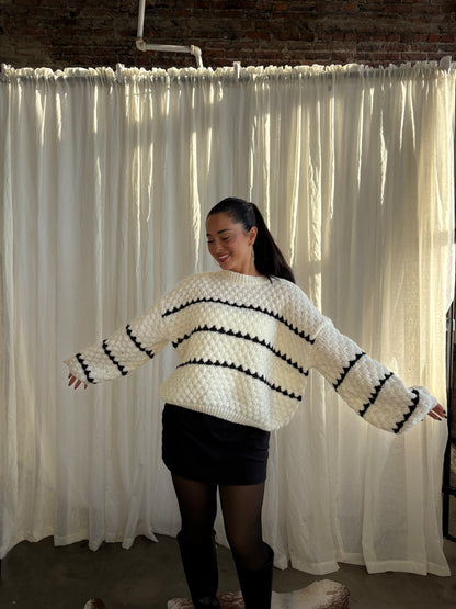 Snow Day Sweater - White