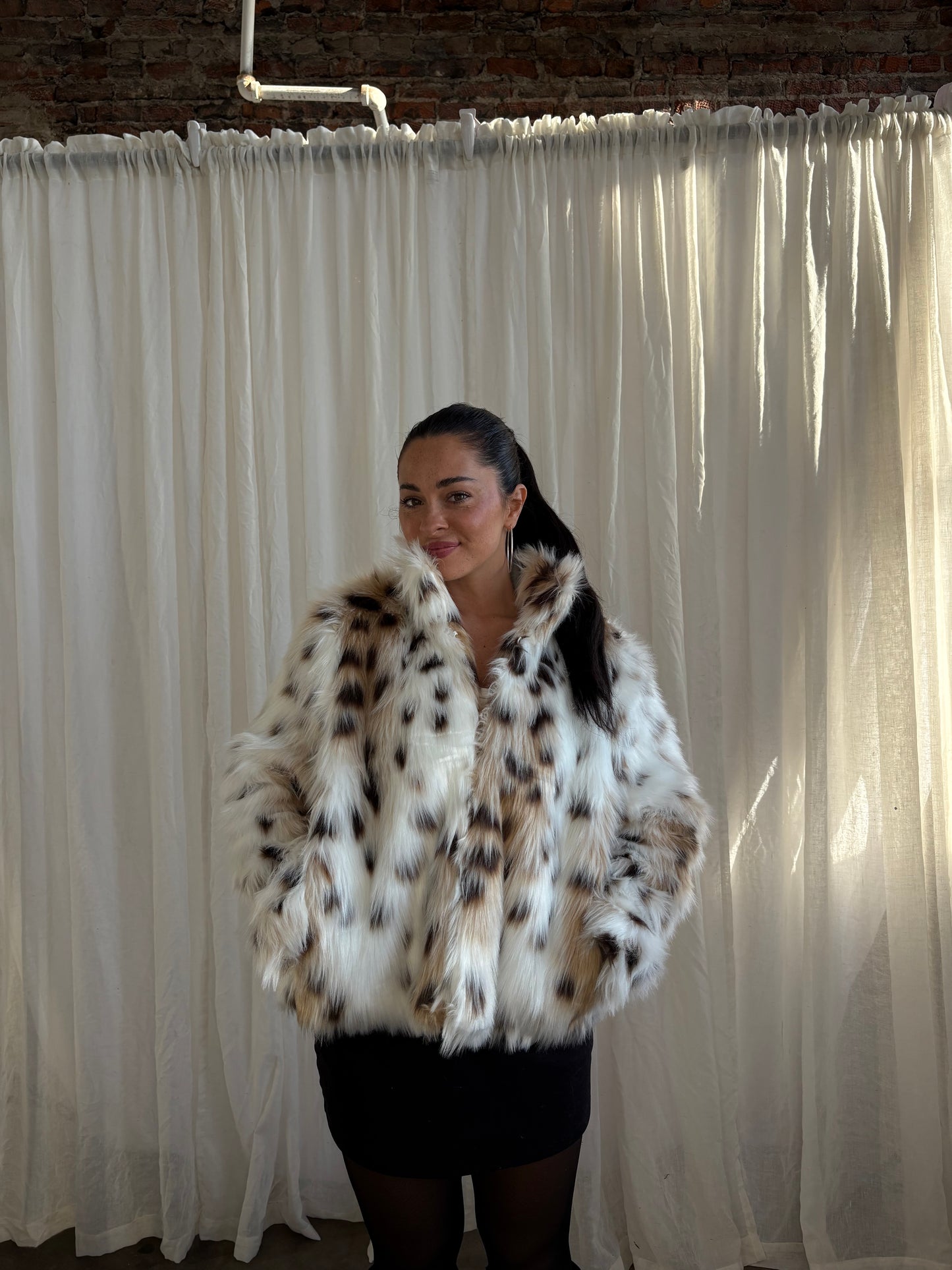 High Standards Faux Fur Coat