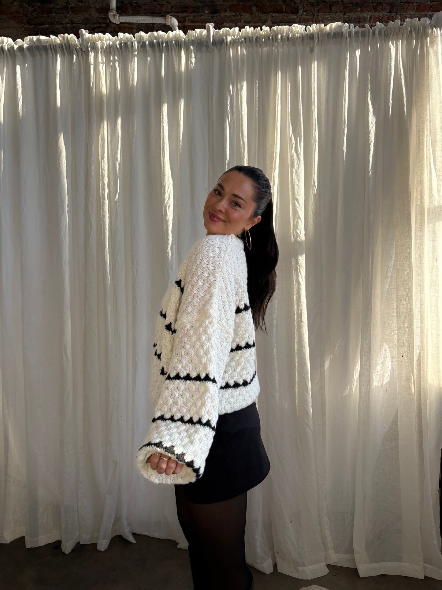 Snow Day Sweater - White