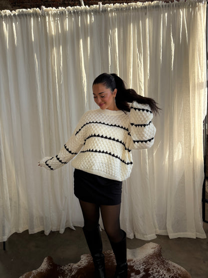 Snow Day Sweater - White