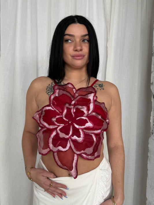 Hot Girl Hibiscus Top