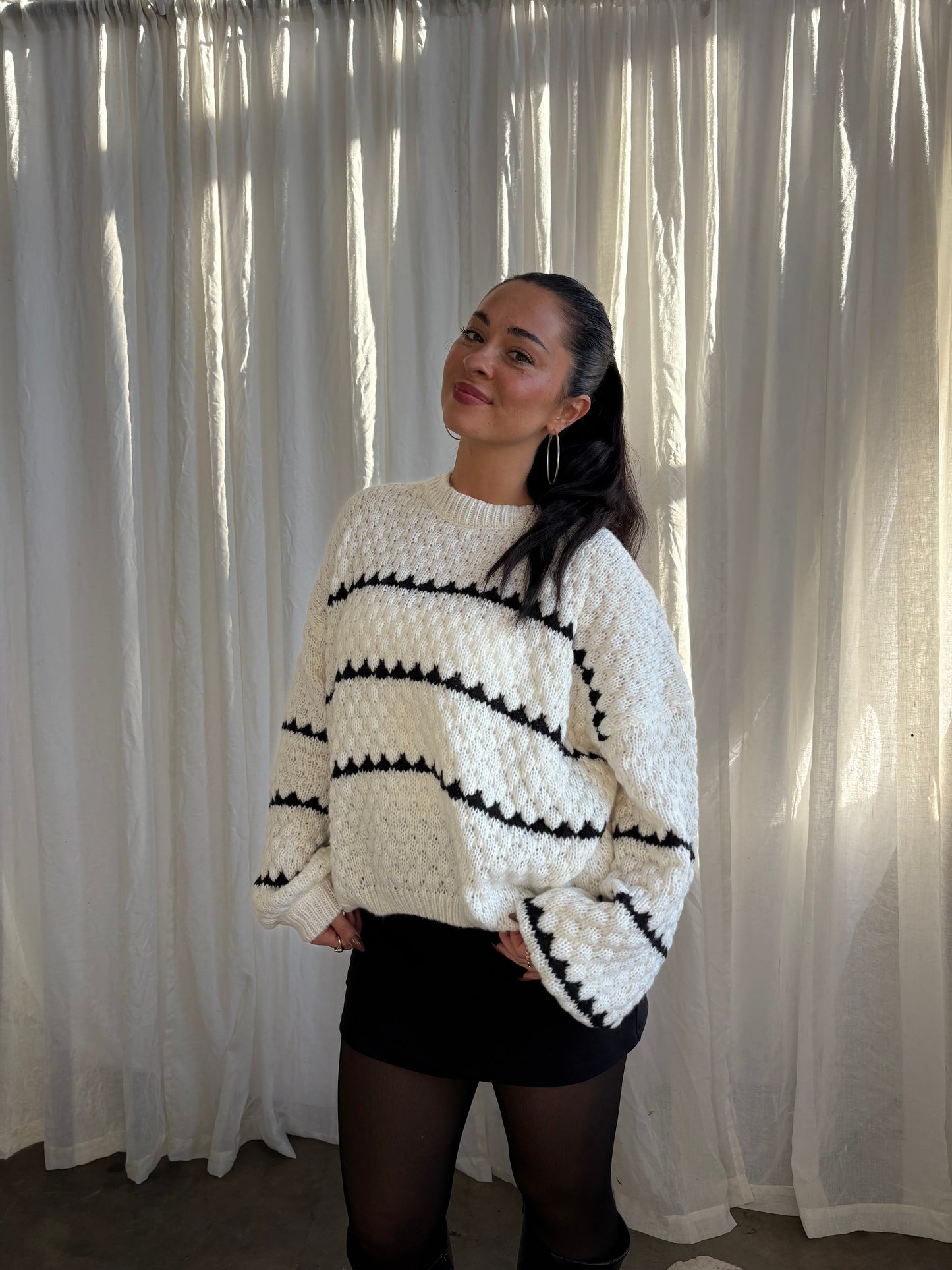 Snow Day Sweater - White