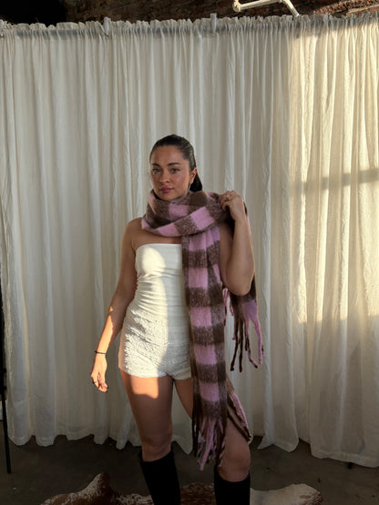 Cuddle Up Striped Scarf