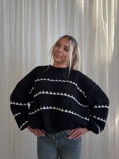 Snow Day Sweater - Black
