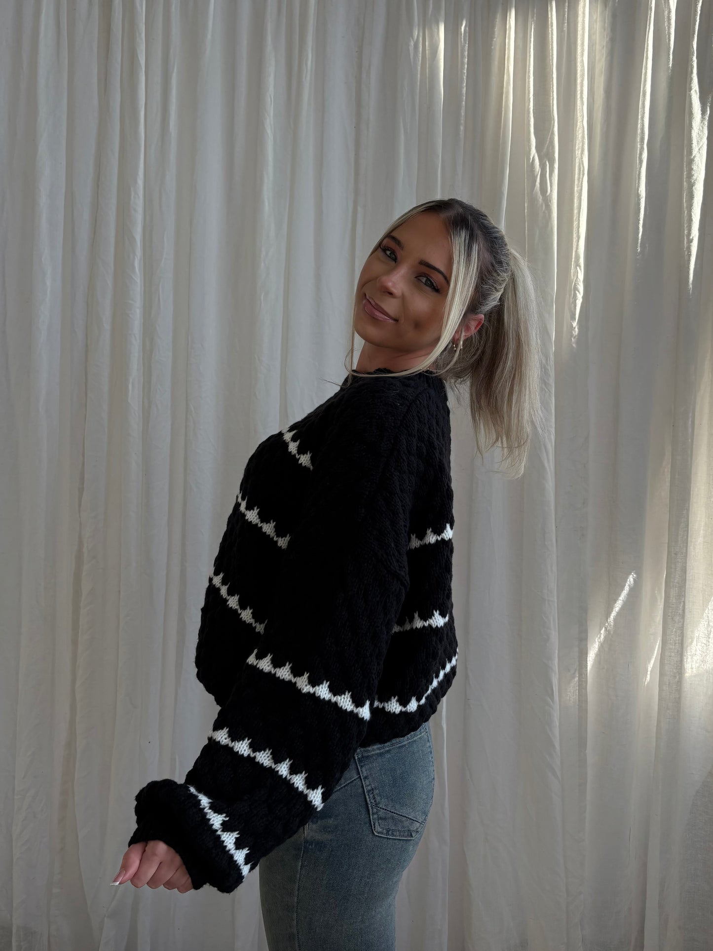 Snow Day Sweater - Black