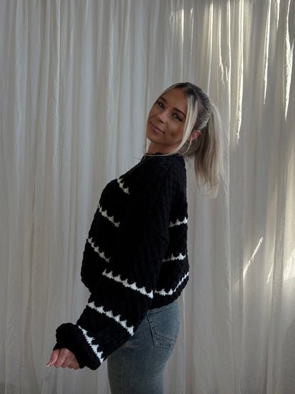 Snow Day Sweater - Black