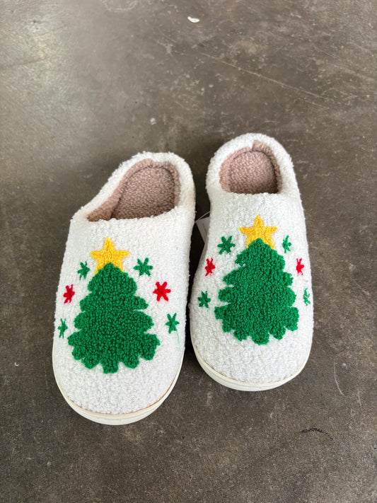 Christmas Tree Slippers