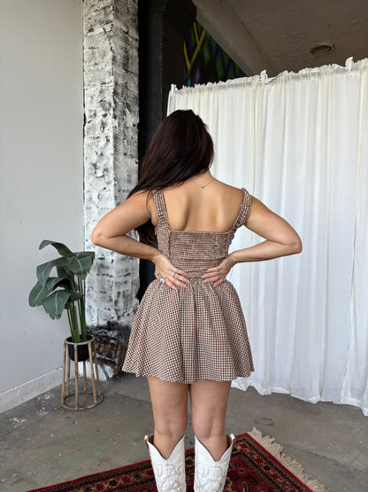 Nashville Gingham Mini Dress