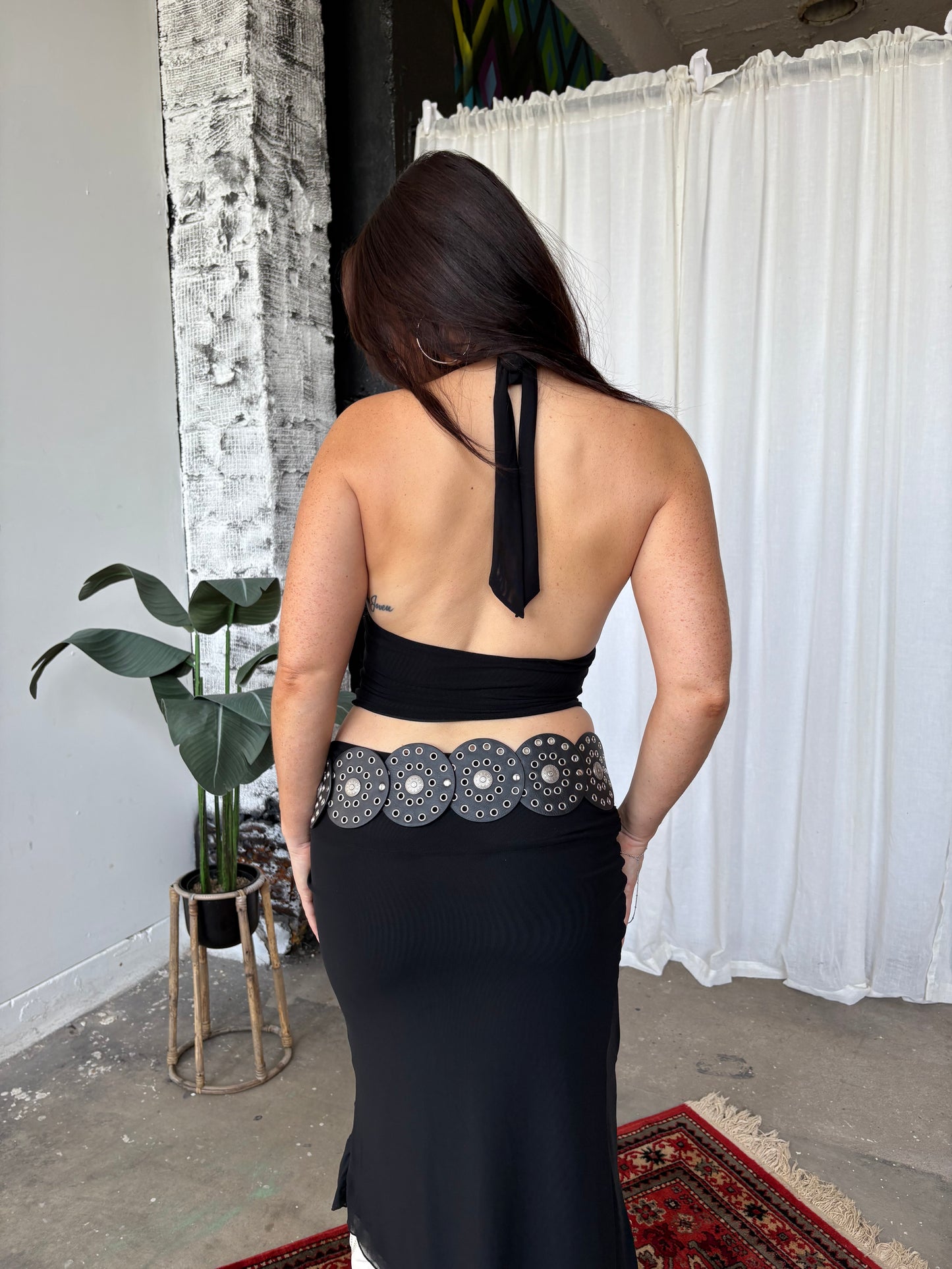 Off The Grid Studded Halter Top