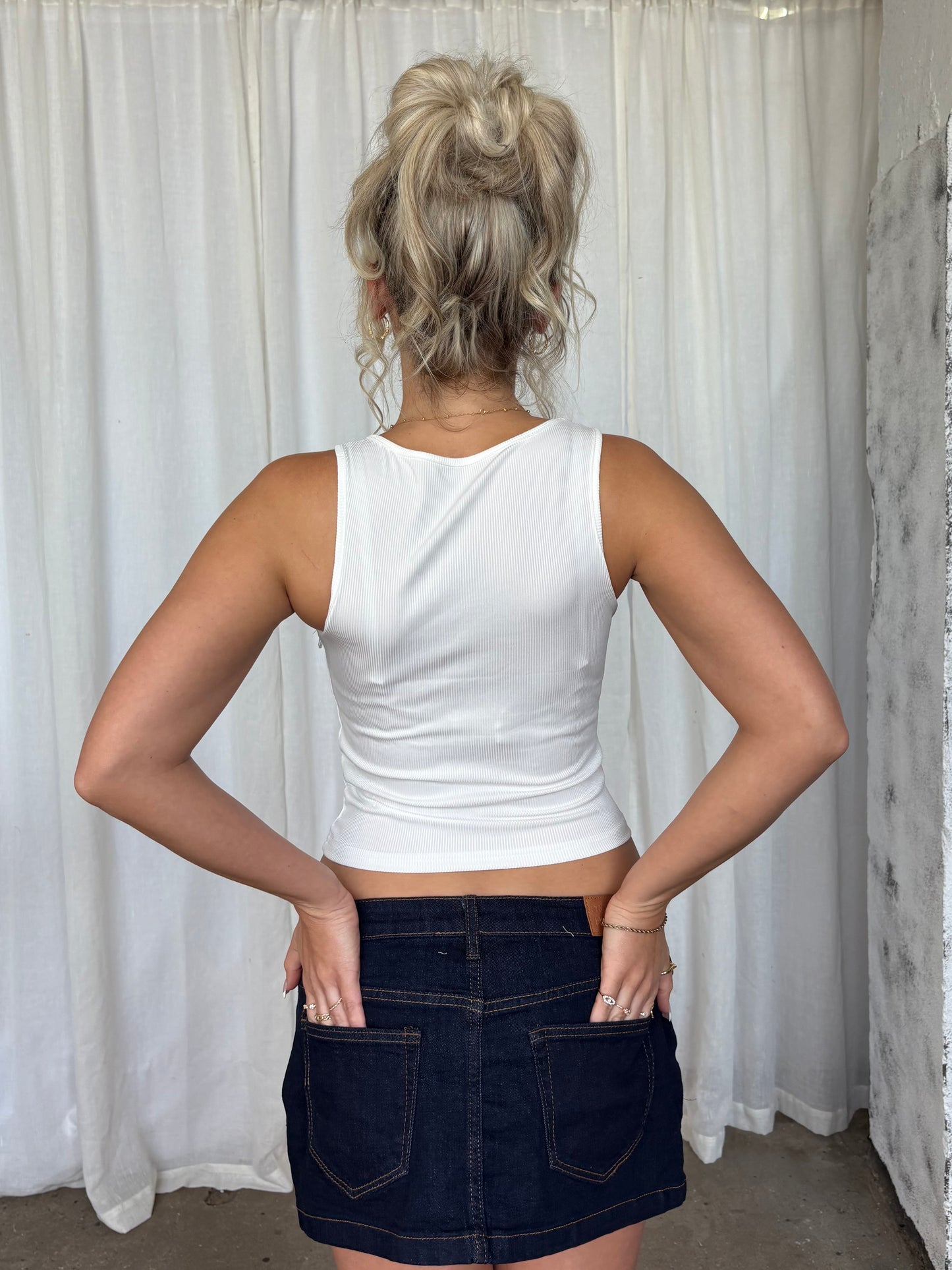 Jewel Drop Semi Cropped Tank