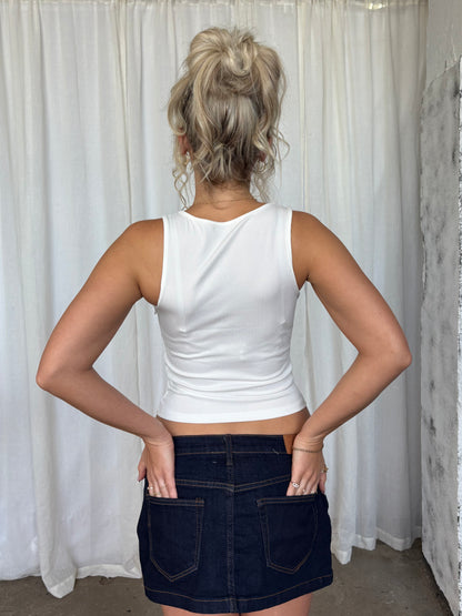 Jewel Drop Semi Cropped Tank