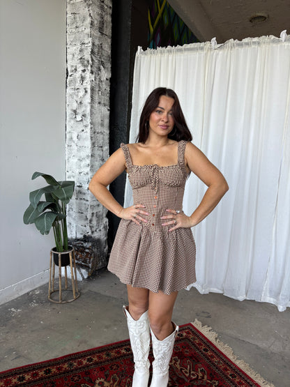 Nashville Gingham Mini Dress