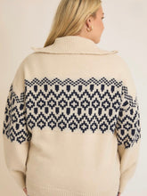 Load image into Gallery viewer, CURVY Fireside Half Zip Sweater