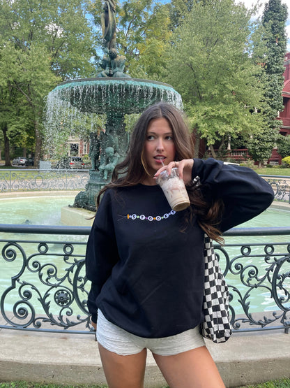 Spooky Friendship Bracelet Pullover