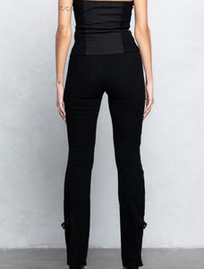 Front Row Buckle Detail Pants