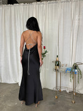 Load image into Gallery viewer, Natalia Rhinestone Strap Slip Dress