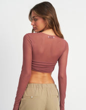 Load image into Gallery viewer, Bad Habits Long Sleeve Crop Top