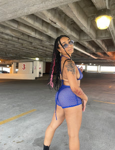 Tan Lines Mesh Set - Blue